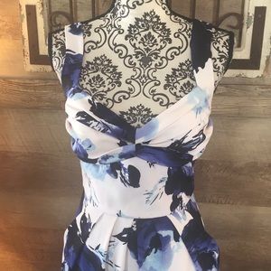 New Bisou Bisou Light Blue Embossed Professional Dress main image 1